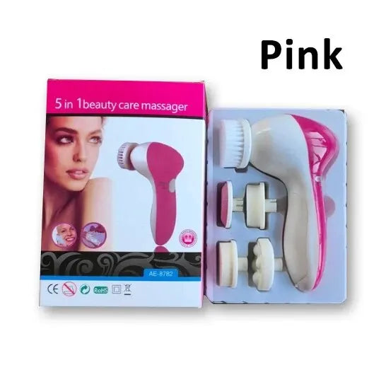 Electric Facial Cleaner 5 IN 1 Face Cleansing Brush Wash Machine Spa Skin Care Massager Blackhead Cleaning Facial Cleanser Tools