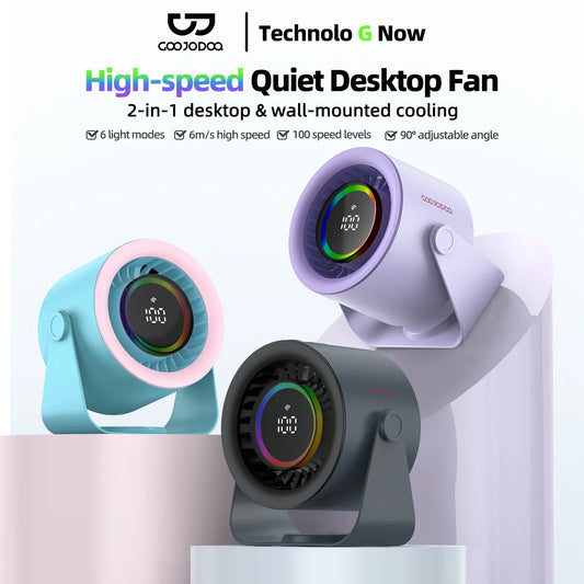 WhisperCool Adjustable Desk Fan