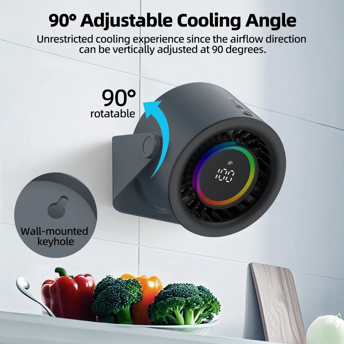 WhisperCool Adjustable Desk Fan