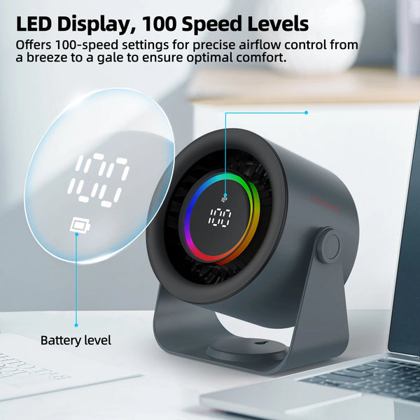 WhisperCool Adjustable Desk Fan